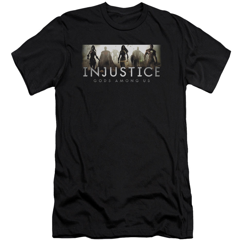 Injustice Gods Among Us/logo - S/s Adult 30/1 - Black