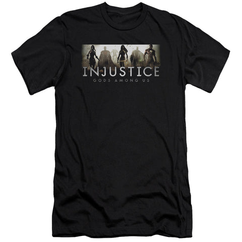 Injustice Gods Among Us/logo - S/s Adult 30/1 - Black
