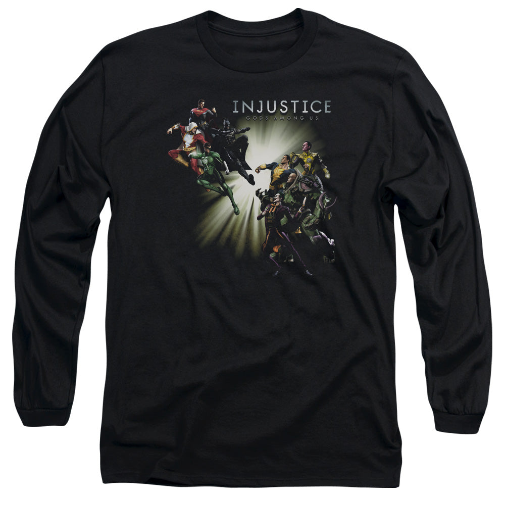 Injustice Gods Among Us/good Vs Evil-l/s Adult 18/1-black
