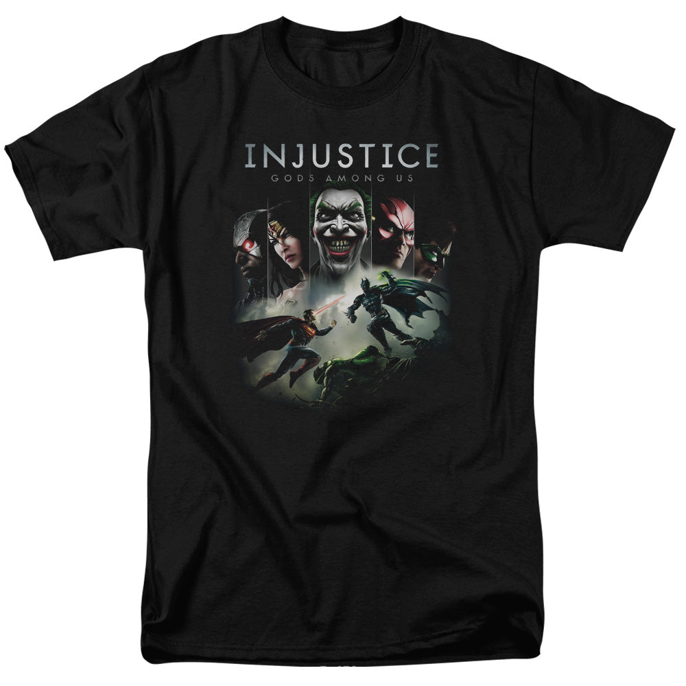Injustice Gods Among Us/key Art - S/s Adult 18/1 - Black
