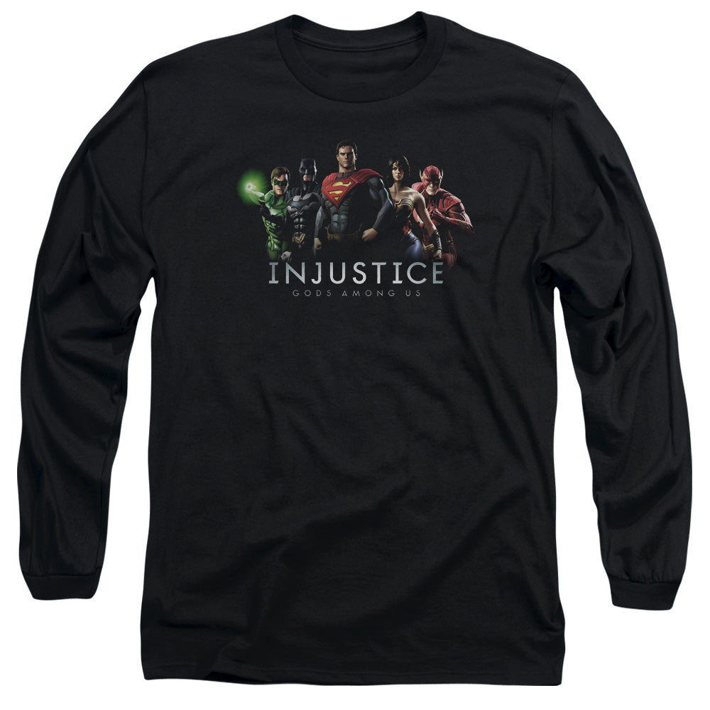 Injustice Gods Among Us/injustice League - L/s Adult 18/1 - Black