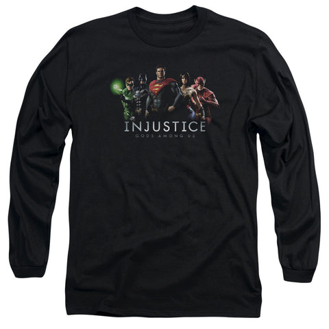 Injustice Gods Among Us/injustice League - L/s Adult 18/1 - Black