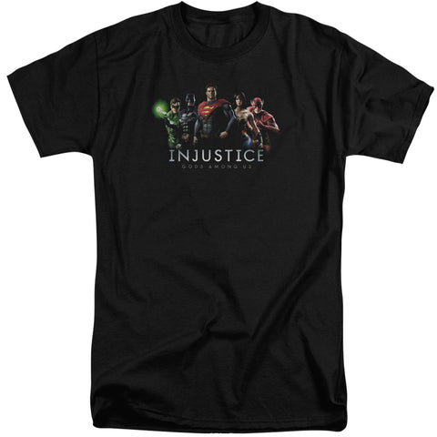 Injustice Gods Among Us/injustice League-s/s Adult Tall-black