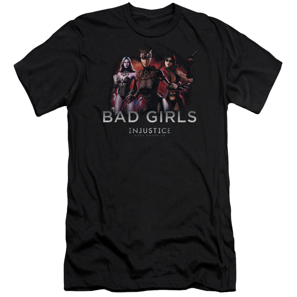 Injustice Gods Among Us/bad Girls-premuim Canvas Adult Slim Fit 30/1-black