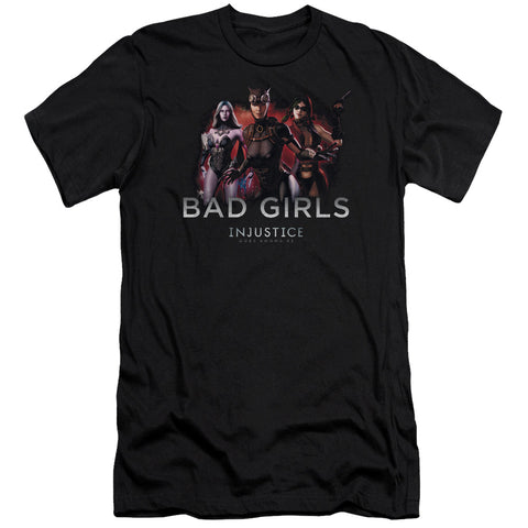 Injustice Gods Among Us/bad Girls-premuim Canvas Adult Slim Fit 30/1-black