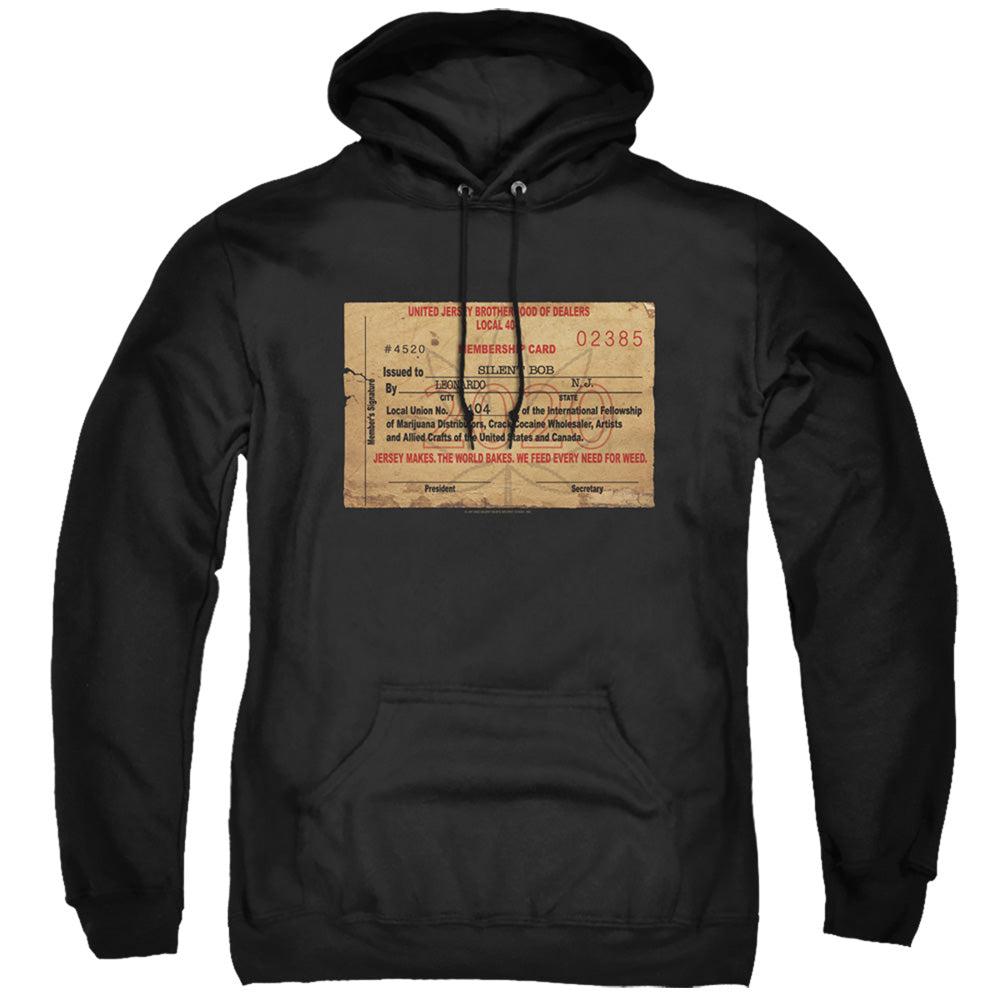 Jay And Silent Bob/dealer Card-adult Pull-over Hoodie-black