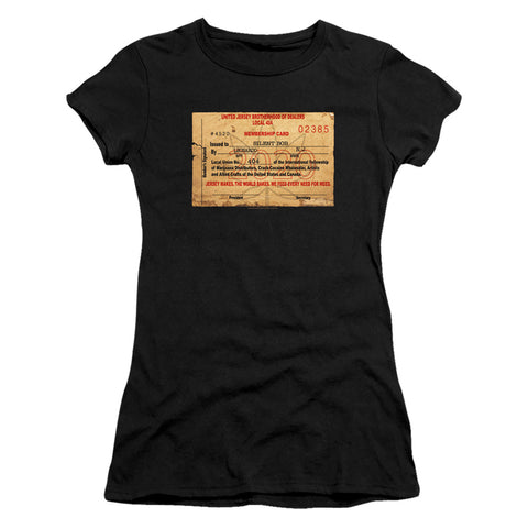 Jay And Silent Bob/dealer Card-s/s Junior Sheer-black