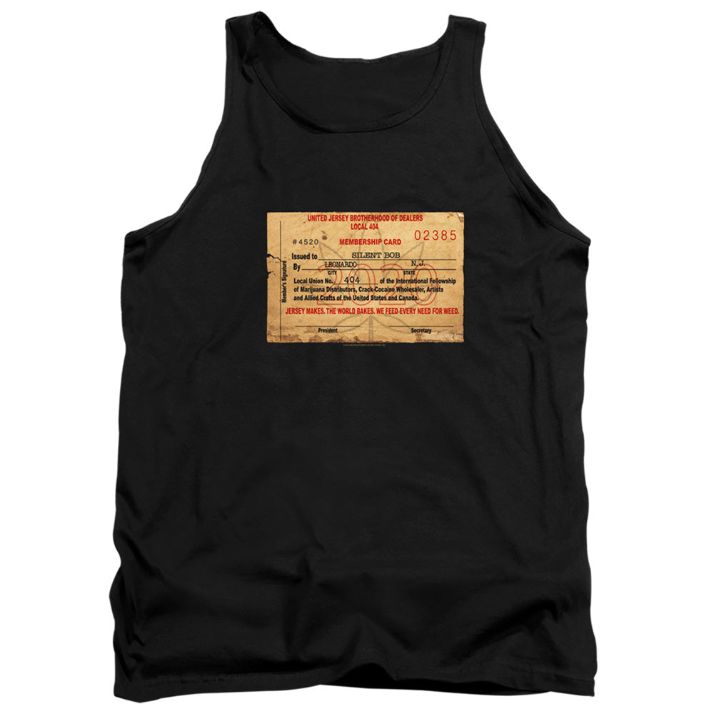 Jay And Silent Bob/dealer Card-adult Tank-black