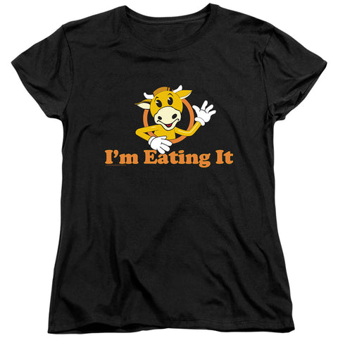 Jay And Silent Bob/im Eating It-s/s Women's Tee-black