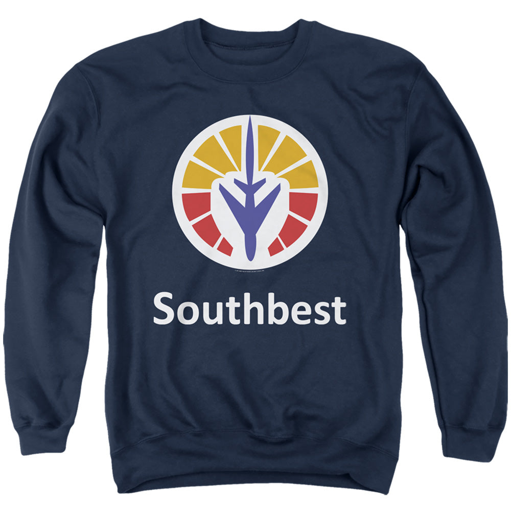 Jay And Silent Bob/south Best-adult Crewneck Sweatshirt-navy