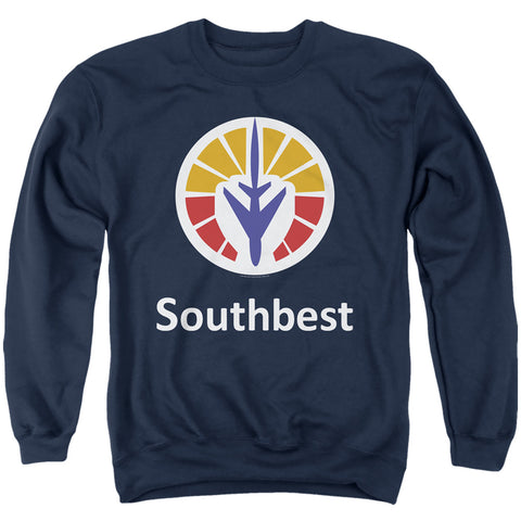 Jay And Silent Bob/south Best-adult Crewneck Sweatshirt-navy