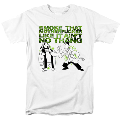 Jay And Silent Bob/smoke-s/s Adult 18/1-white