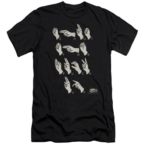 Jay And Silent Bob/sign Language-hbo S/s Adult 30/1-black