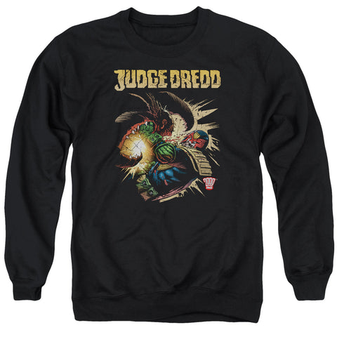 Judge Dredd/blast Away - Adult Crewneck Sweatshirt - Black
