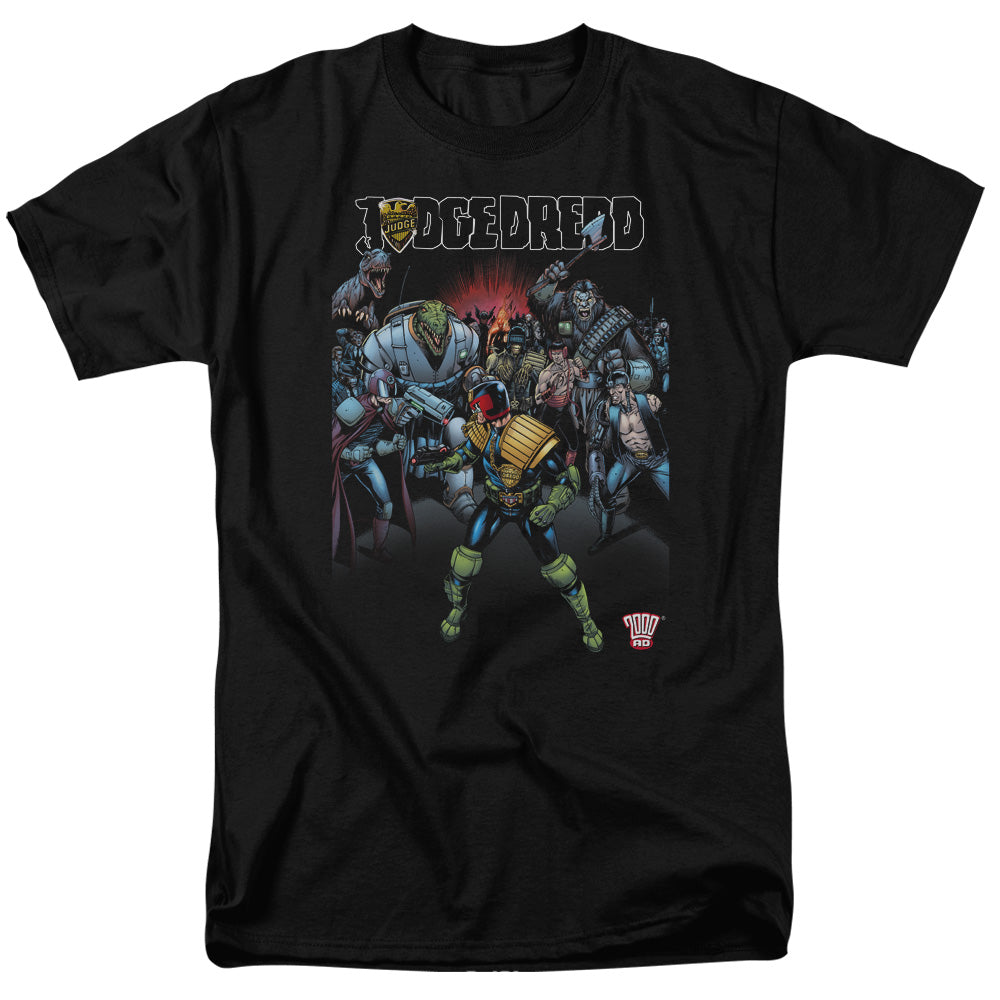 Judge Dredd/behind You - S/s Adult 18/1 - Black