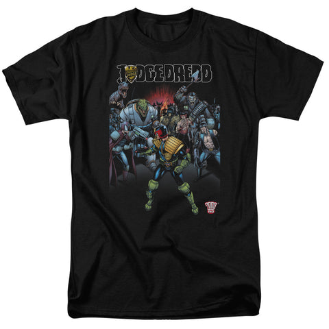 Judge Dredd/behind You - S/s Adult 18/1 - Black