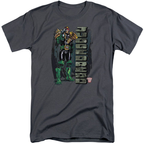 Judge Dredd/blam-s/s Adult Tall-charcoal