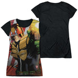 Junior Cap Sleeve 100% Poly Black Back