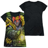 Junior Cap Sleeve 100% Poly Black Back