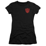 Juniors Sheer Cap Sleeve