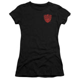 Juniors Sheer Cap Sleeve