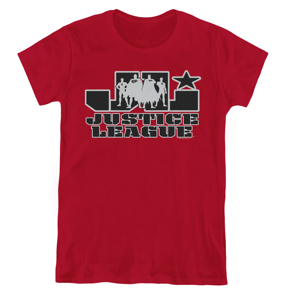 Jla/jla Logo - S/s Womens Tee - Cardinal