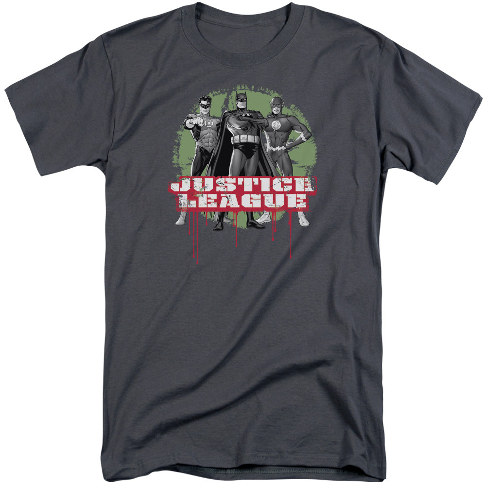 Jla/jla Trio-s/s Adult Tall-charcoal