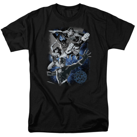 Jla/galactic Attack Nebula - S/s Adult 18/1 - Black