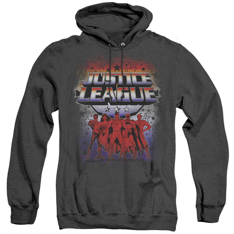 Jla/star League - Adult Heather Hoodie - Black