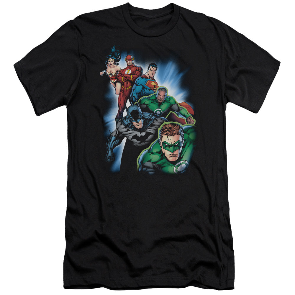 Jla/heroes Unite-premuim Canvas Adult Slim Fit 30/1-black