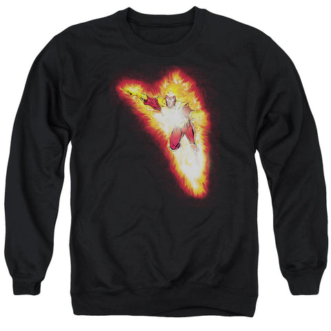 Jla/firestorm Blaze - Adult Crewneck Sweatshirt - Black