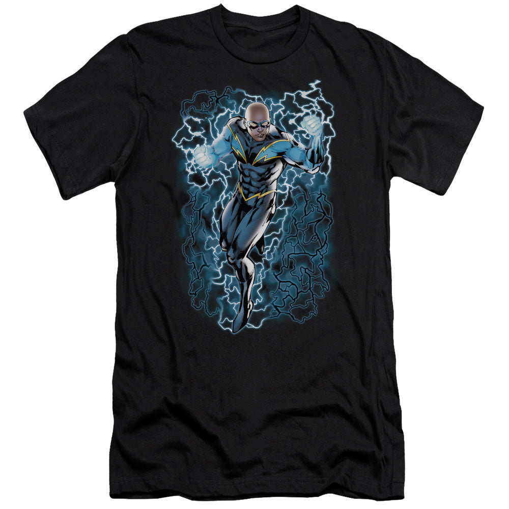 Jla/black Lightning Bolts - S/s Adult 30/1 - Black