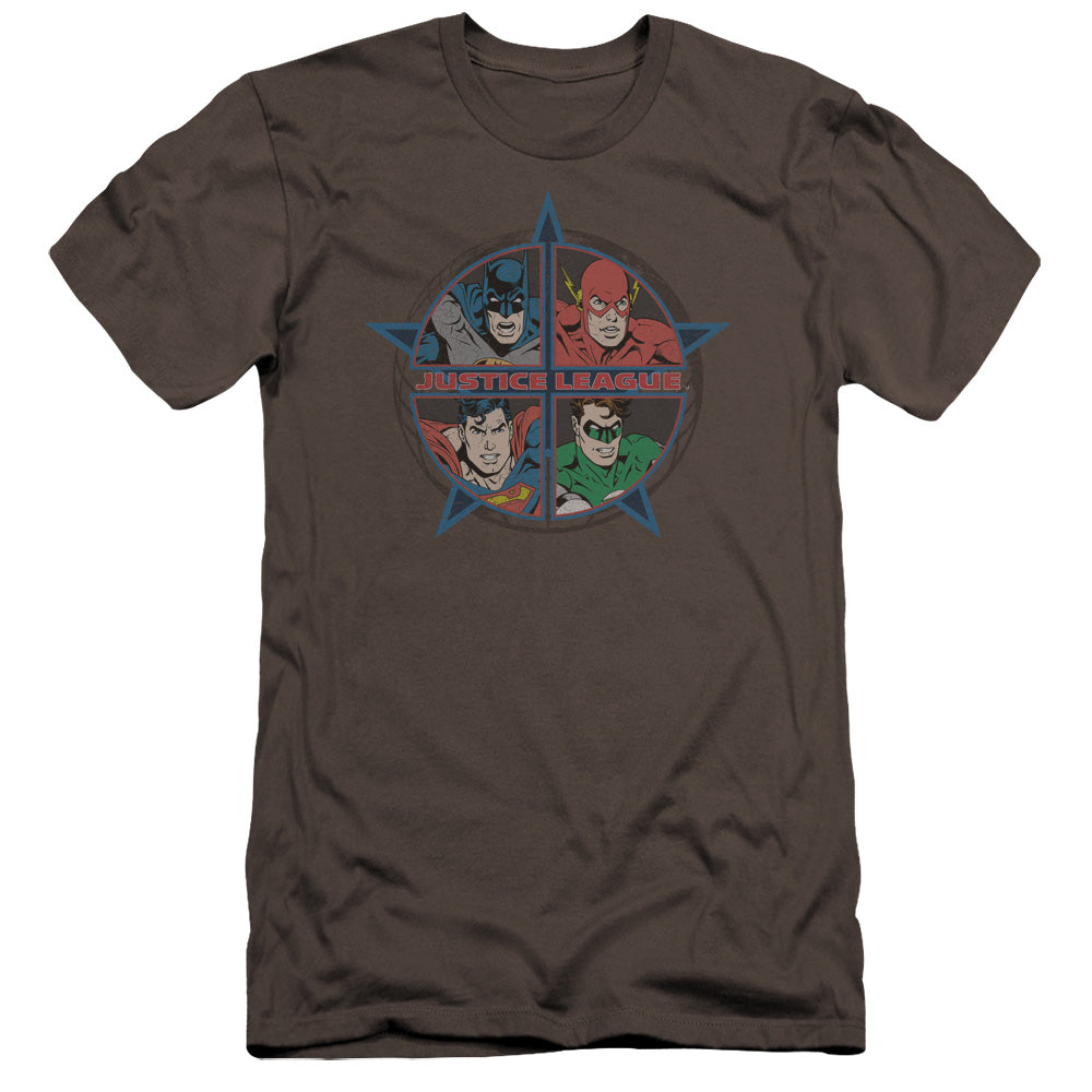 Jla/four Heroes-premuim Canvas Adult Slim Fit 30/1-charcoal