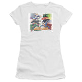 Juniors Sheer Cap Sleeve