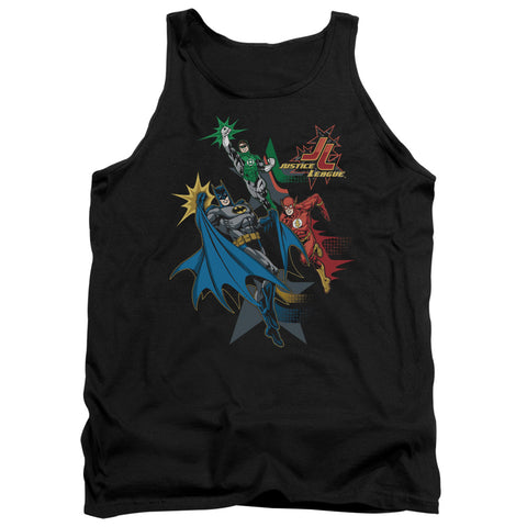 Jla/action Stars - Adult Tank - Black