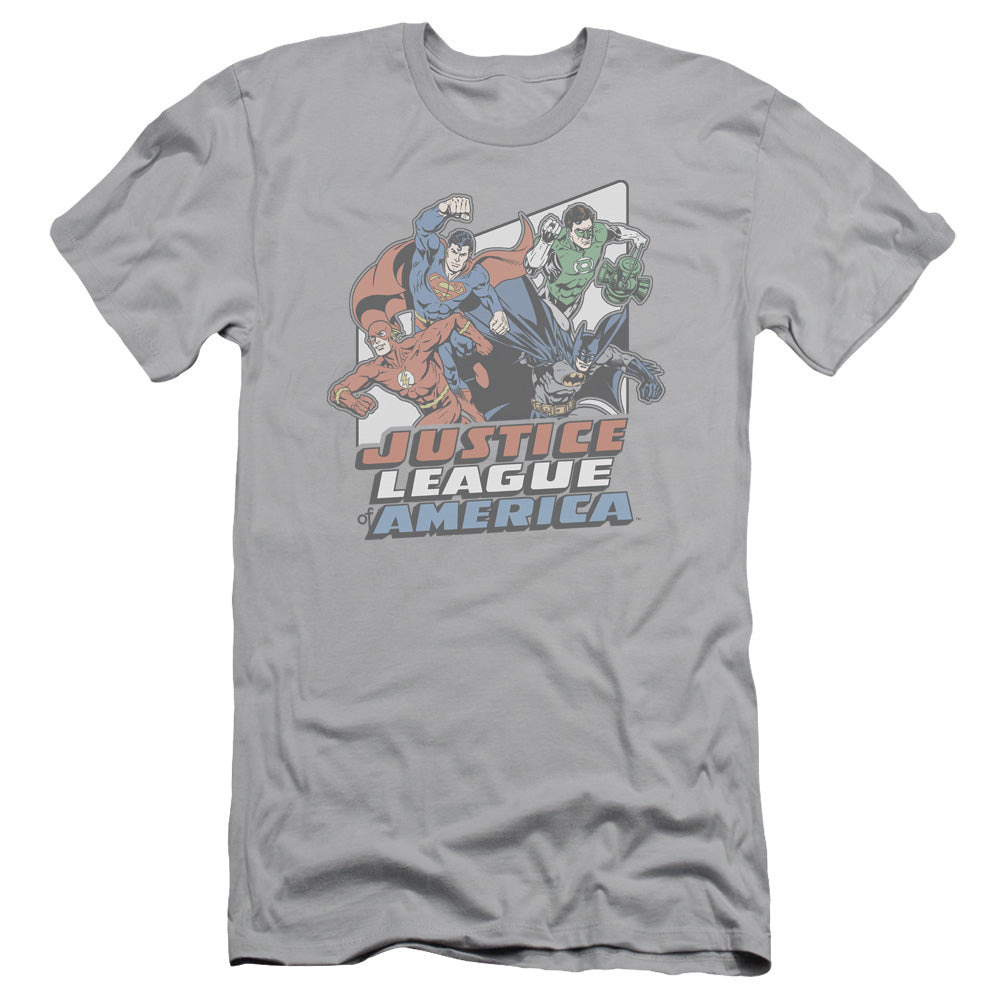 Jla/four Against Crime - S/s Adult 30/1 - Silver