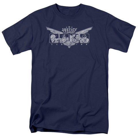 Jla/justice Wings - S/s Adult 18/1 - Navy