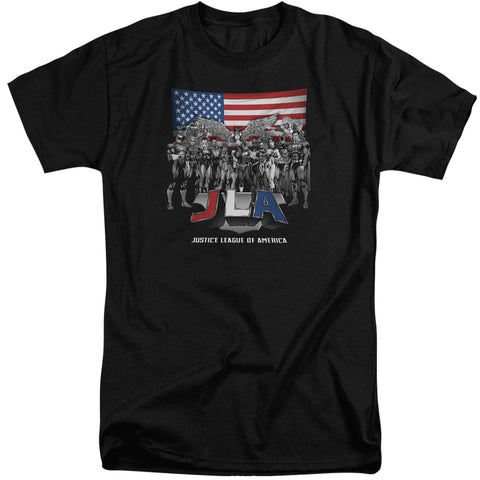 Jla/all American League-s/s Adult Tall-black