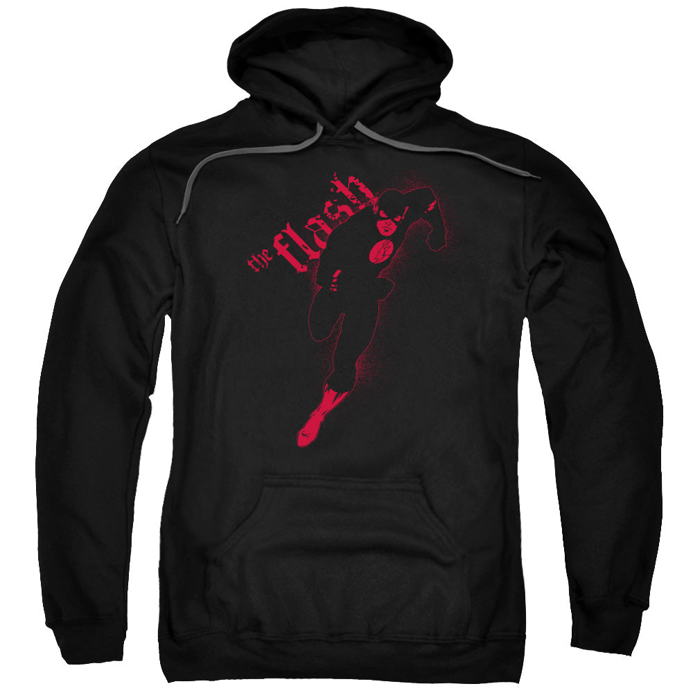 Jla/flash Darkness-adult Pull-over Hoodie-black