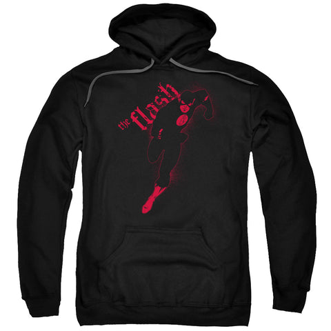 Jla/flash Darkness-adult Pull-over Hoodie-black