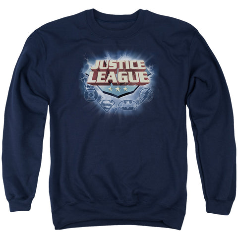 Jla/storm Logo - Adult Crewneck Sweatshirt - Navy