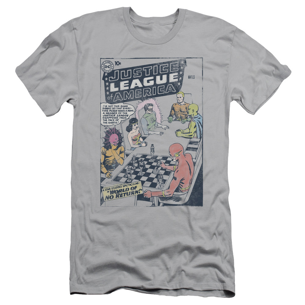 Jla/world Of No Return - S/s Adult 30/1 - Silver