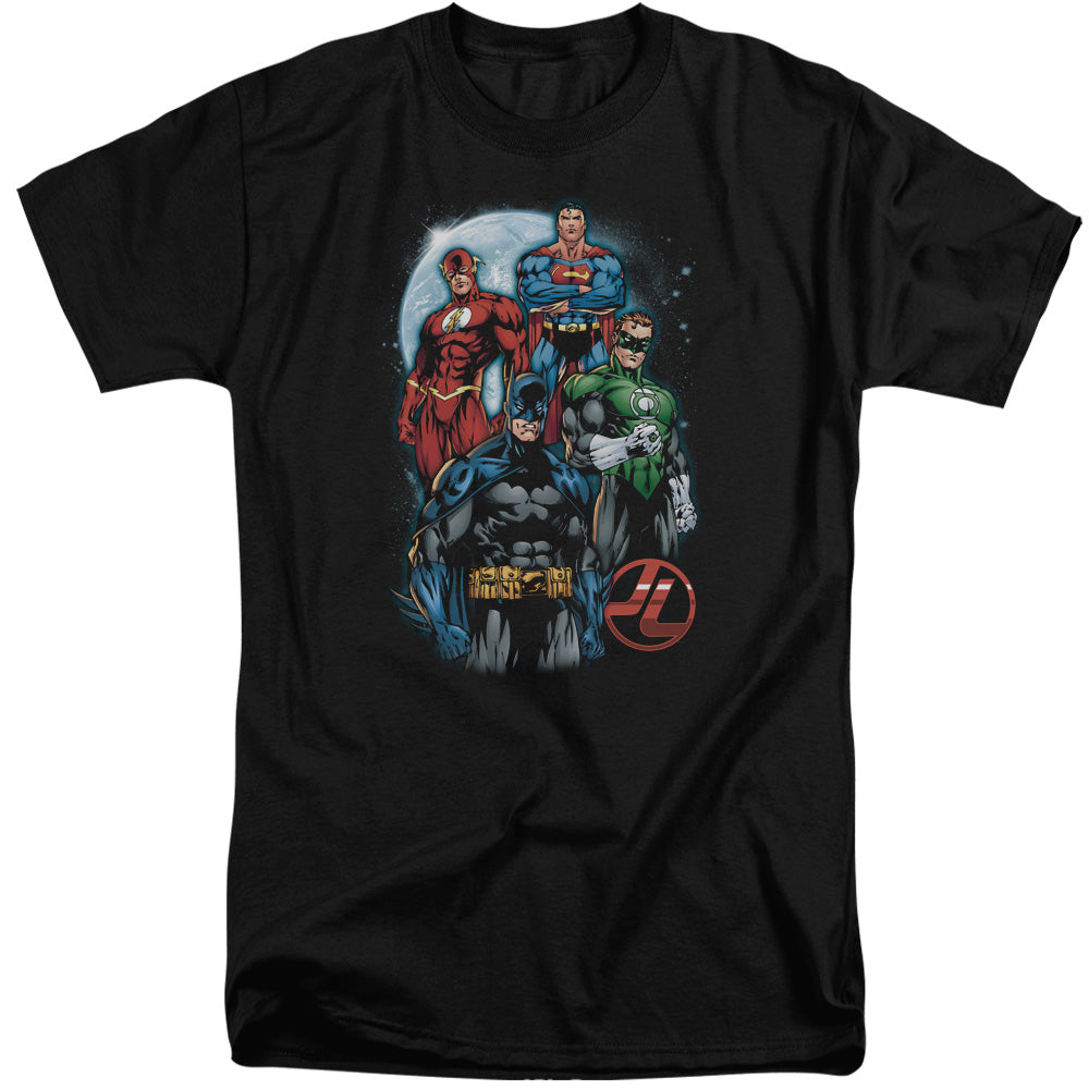 Jla/the Four-s/s Adult Tall-black