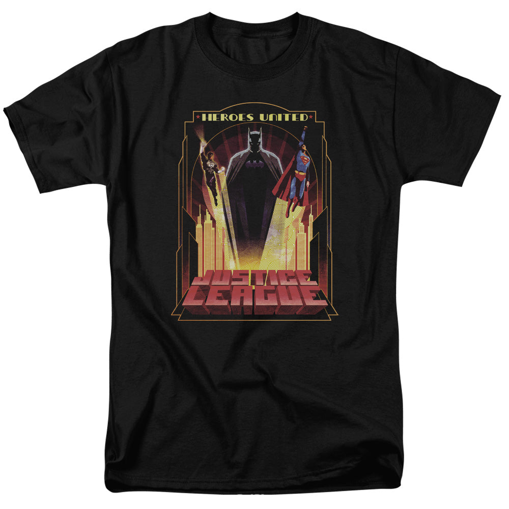Jla/heroes United - S/s Adult 18/1 - Black