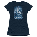 Juniors Sheer Cap Sleeve