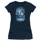 Juniors Sheer Cap Sleeve