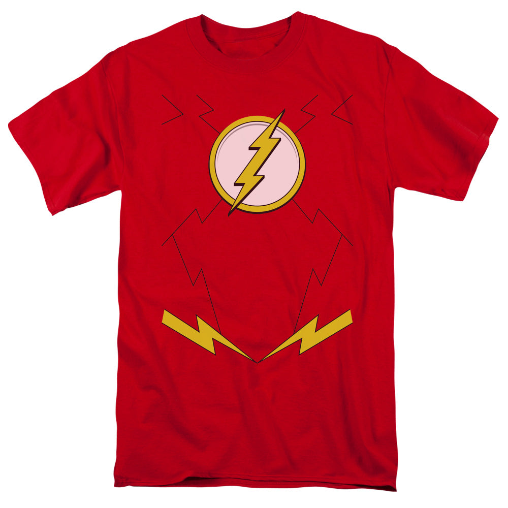 Jla/new Flash Uniform - S/s Adult 18/1 - Red