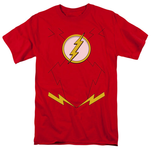 Jla/new Flash Uniform - S/s Adult 18/1 - Red