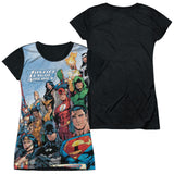 Junior Cap Sleeve 100% Poly Black Back