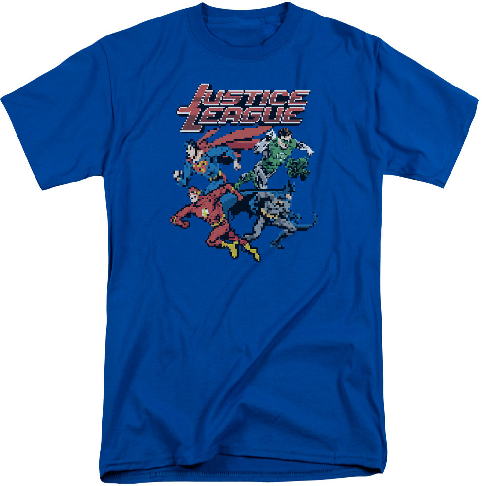 Jla/pixel League-s/s Adult Tall-royal Blue